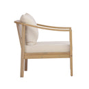 Acacia Wood Patio Furniture Club Chair with Soft Cushion by HouseOfZazla