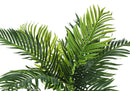34" Tall, Artificial Plant, Palm Tree, Indoor, Faux, Fake, Floor, Greenery, Potted, Real Touch, Decorative - Green / Black by Unique Piece Furniture