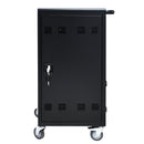 45 Bay Mobile School Charging Cart Station For Chromebook, Tablet And Laptop Computer With Power Strip Included - Black by HouseOfZazla