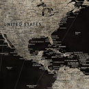 Personalized Push Pin World Map Canvas – Custom Framed