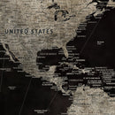 Personalized Push Pin World Map Canvas – Custom Framed