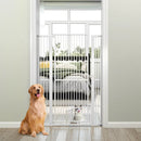59‚Äù Extra Tall Pet Gate Heavy-Duty Metal Cat Gate with Wide Opening-White by LJGDeals