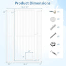 59‚Äù Extra Tall Pet Gate Heavy-Duty Metal Cat Gate with Wide Opening-White by LJGDeals