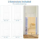 59‚Äù Extra Tall Pet Gate Heavy-Duty Metal Cat Gate with Wide Opening-White by LJGDeals