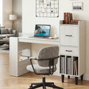 59" L-Shaped Corner Desk with Storage Shelves and Drawer by LJGDeals