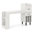 59" L-Shaped Corner Desk with Storage Shelves and Drawer by LJGDeals