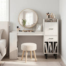 59" L-Shaped Corner Desk with Storage Shelves and Drawer by LJGDeals