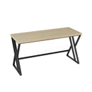 59 Inch Computer Desk with Heavy-duty Metal Frame and Crossbar-Gray by LJGDeals