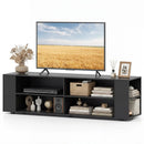 59 Inch Console Storage Entertainment Media Wood TV Stand-Walnut by LJGDeals