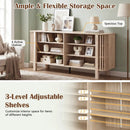 59 Inch TV Stand for TVs Up to 55 Inches with Adjustable Shelves by LJGDeals