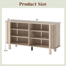 59 Inch TV Stand for TVs Up to 55 Inches with Adjustable Shelves by DirectDeals