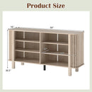 59 Inch TV Stand for TVs Up to 55 Inches with Adjustable Shelves by LJGDeals