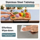 Outdoor Grill Table 59" with Removable Shelves & Storage by LJGDeals