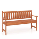 59" Outdoor Wood Garden Bench with Pull by LJGDeals
