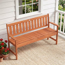 59" Outdoor Wood Garden Bench with Pull by LJGDeals