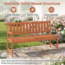 59" Outdoor Wood Garden Bench with Pull by LJGDeals