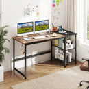 59 Inch Home Office Computer Desk with Removable Storage Shelves by LJGDeals