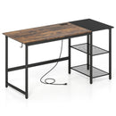 59 Inch Home Office Computer Desk with Removable Storage Shelves by LJGDeals