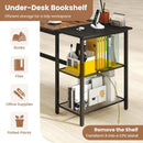 59 Inch Home Office Computer Desk with Removable Storage Shelves by LJGDeals