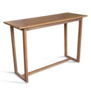 59 Inch Outdoor Bar Table with Slatted Top by LJGDeals