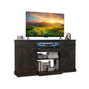 58 Inches TV stand for TVs up to 65 Inches with 20 Color Led Lights-Coffee by LJGDeals