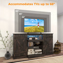 58 Inches TV stand for TVs up to 65 Inches with 20 Color Led Lights-Coffee by LJGDeals