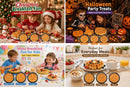 4" Kids Mini Waffle Maker - Waffle Iron with 6PCS Removable Plates