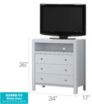 Elegant Transitional Media Chest by HouseOfZazla