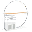 Casey - 2 Door Home Bar Storage Bar With Customizable Lighting - White