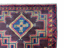 2'11" X 4'6" Vintage Handmade Tribal Wool Rug Balouchi Rug Afghan Rug Geometric