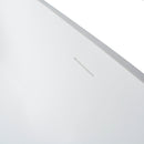 68.9" Freestanding Solid Surface Soaking Bathtub For Bathroom - Matte White by HouseOfZazla