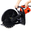 Electric 14" Cut Off Saw With Wet / Dry Functionality And Water Line Attachment Metal, 30" Length - Black by HouseOfZazla