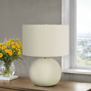 Lighting, Contemporary Table Lamp, Ceramic - Cream