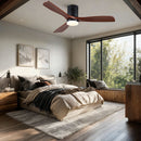 Low Profile Flush Mount Intergrated LED Ceiling Fan With Light And Silent Reversible Motor