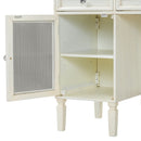Multi Functional 2 In 1 Vanity Desk With Flip Top Mirror Material - White Oak by HouseOfZazla