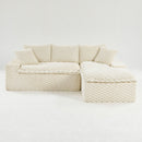 Modular Sofa, Convertible Twin Seat With Chaise Lounge