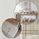 Modern Rustic Table With Sculpted Block Design by HouseOfZazla