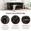 VIVALUX 59.44" Chesterfield Velvet Loveseat Sofa