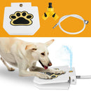 Dog Water Fountain Outdoor Dog Pet Water Dispenser Step-on Activated Sprinkler w/ Interactive Paw Pedal Valve for Drinking Fresh Water