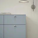 Satin Steel "Flow" T-Bar Cabinet Knob and Drawer Pull