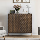 Sideboard Buffet With Storage For Living Room - Walnut by Unique Piece Furniture