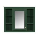 Wall Mounted Medicine Cabinet With Mirror, Storage Cabinet Featuring 6 Open Shelves And Adjustable Interior by HouseOfZazla
