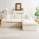 Modular Sofa, Convertible Twin Seat With Chaise Lounge