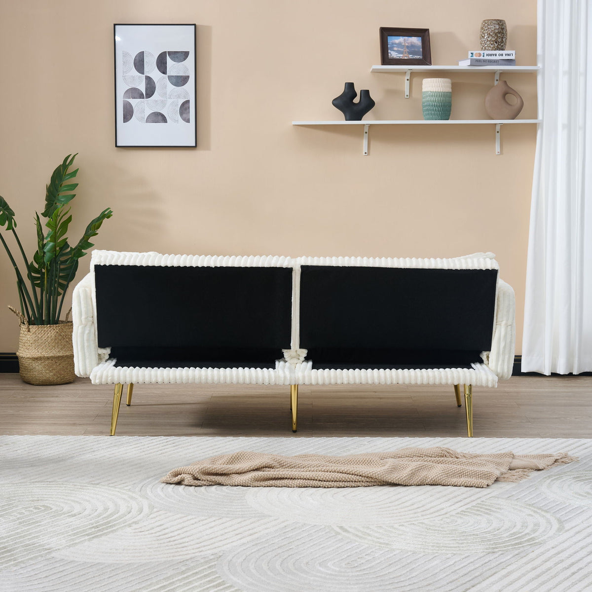 Luxury Foldable Double Sofa Bed With Folding Armrests, photo 15 of 33