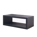 Beaded Edge Coffee Table With Open Storage Shelf