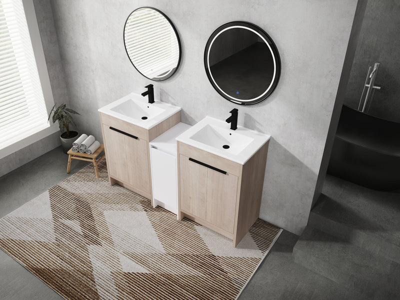 60 Inch Freestanding Bathroom Vanity with Ceramic Sink, photo 5 of 10