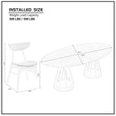 Modern Dining Table Set of 7: 1 Table + 6 Chairs