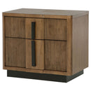 Moraga - 2 Drawer Nightstand - Ash Brown by HouseOfZazla