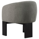 Maciel - Upholstered Barrel Back Accent Chair - Mushroom by HouseOfZazla