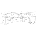 Radison - Upholstered Sectional Sofa With Hidden Sleeper - Greige by HouseOfZazla